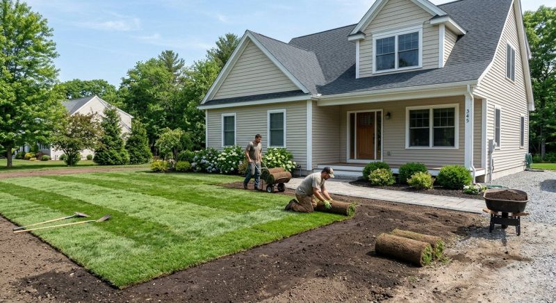 Yard Sod Replacement in Rockwall, TX